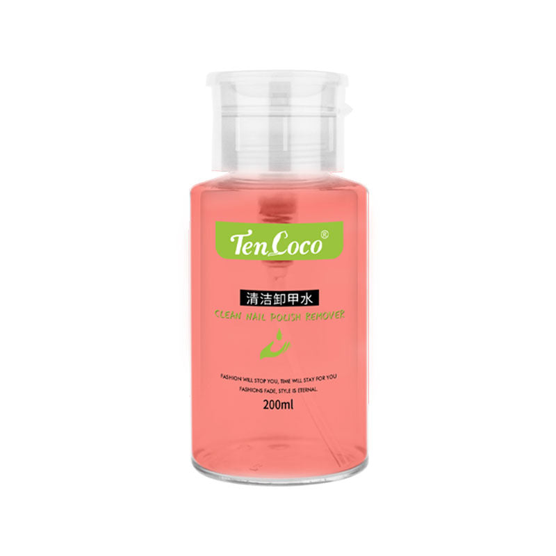 200ML press bottle nail polish remover nail polish wash water, nail polish wash pen gel water nail cleaning water