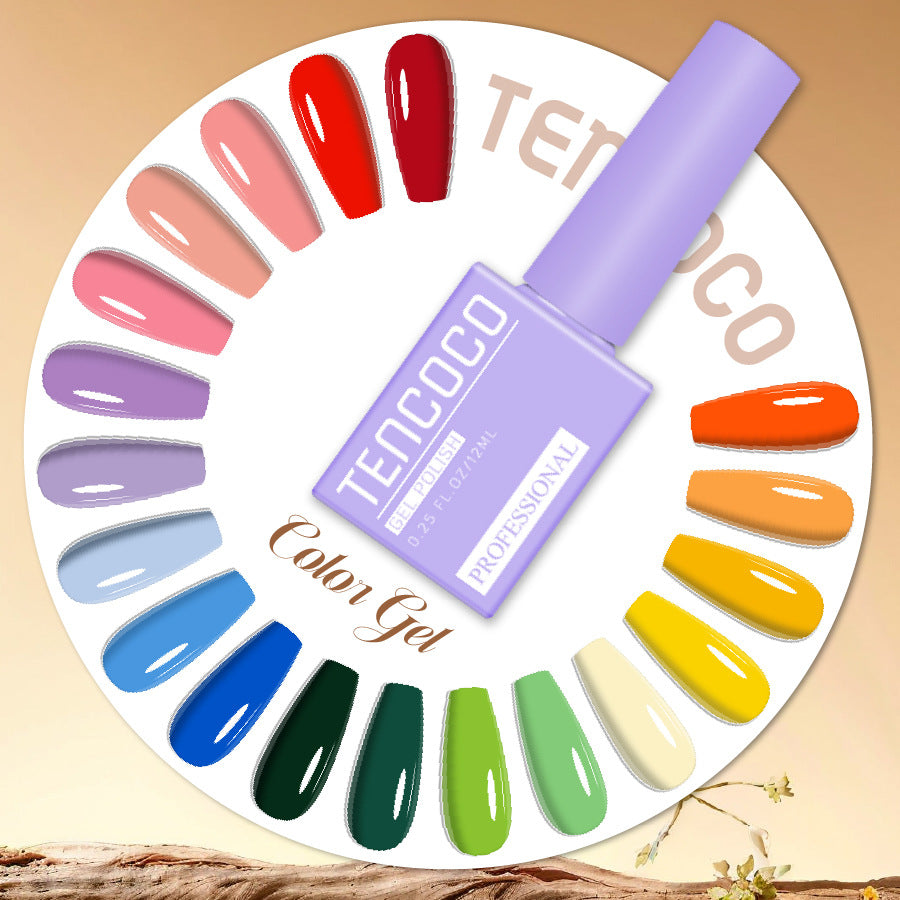 Upgraded nail salon special glue 88-color set of nail glue factory direct sales solid-color sequined nail polish color glue
