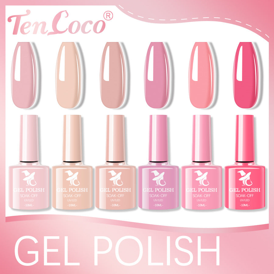 Cross-border popular 48-color UV phototherapy glue nail polish glue set nail color glue wholesale nail polish glue wholesale