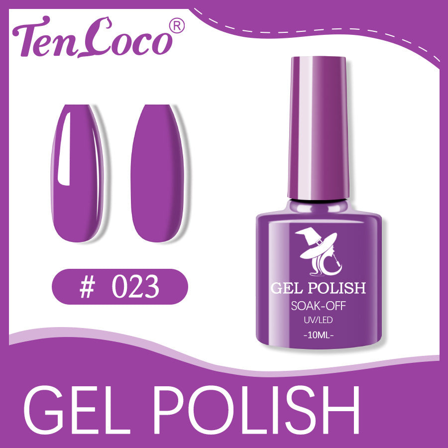 Cross-border popular 48-color UV phototherapy glue nail polish glue set nail color glue wholesale nail polish glue wholesale