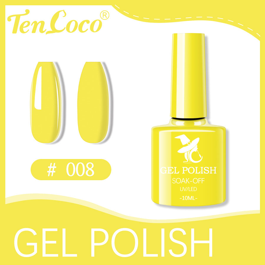 Cross-border popular 48-color UV phototherapy glue nail polish glue set nail color glue wholesale nail polish glue wholesale