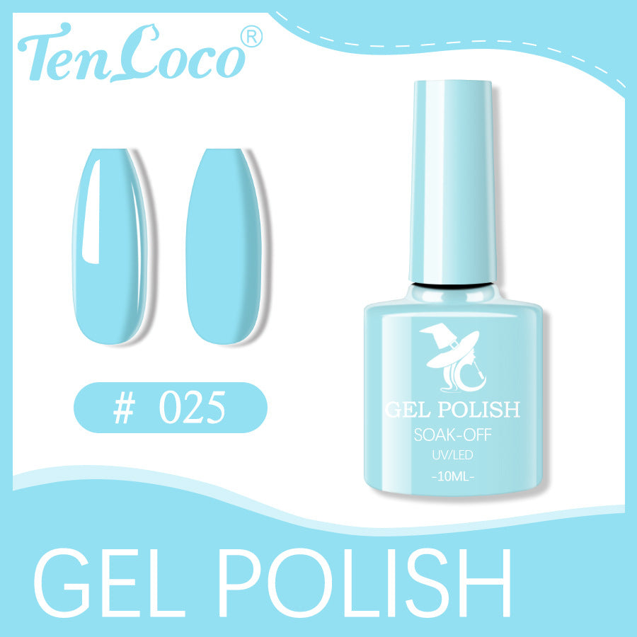 Cross-border popular 48-color UV phototherapy glue nail polish glue set nail color glue wholesale nail polish glue wholesale
