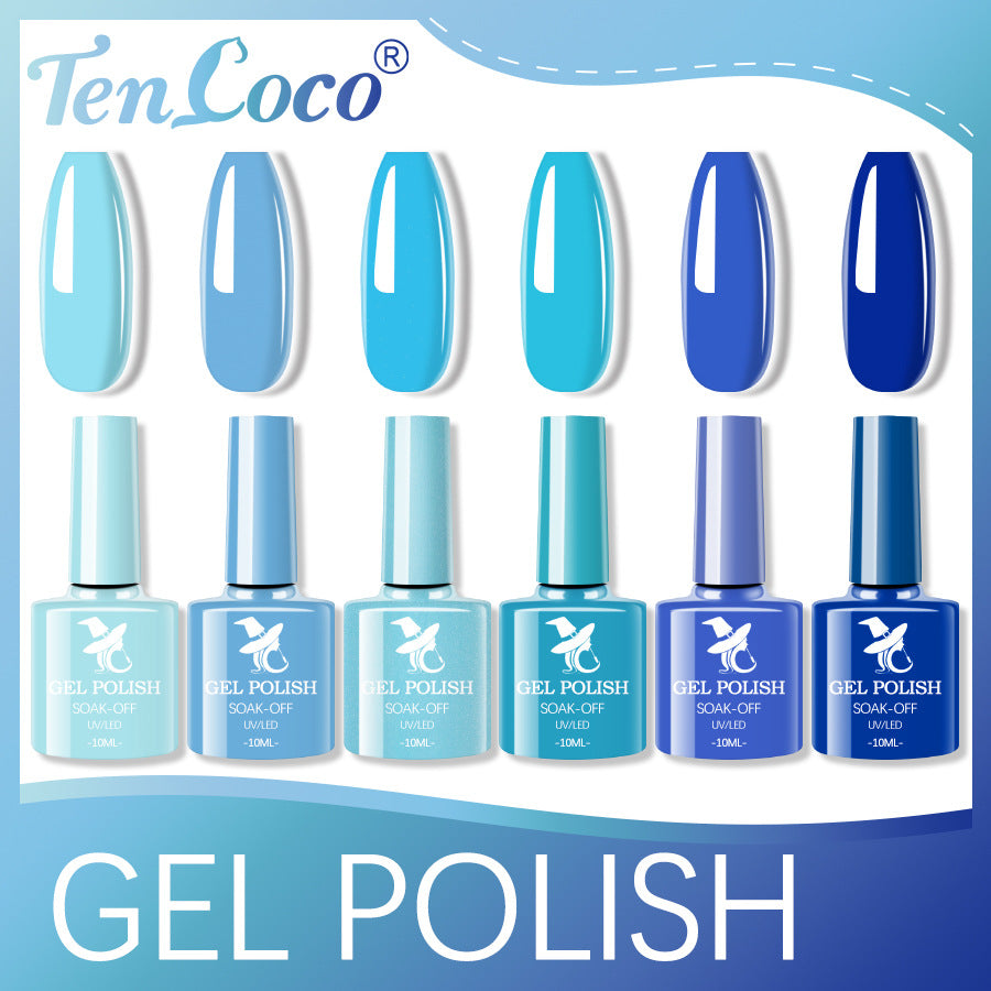Cross-border popular 48-color UV phototherapy glue nail polish glue set nail color glue wholesale nail polish glue wholesale