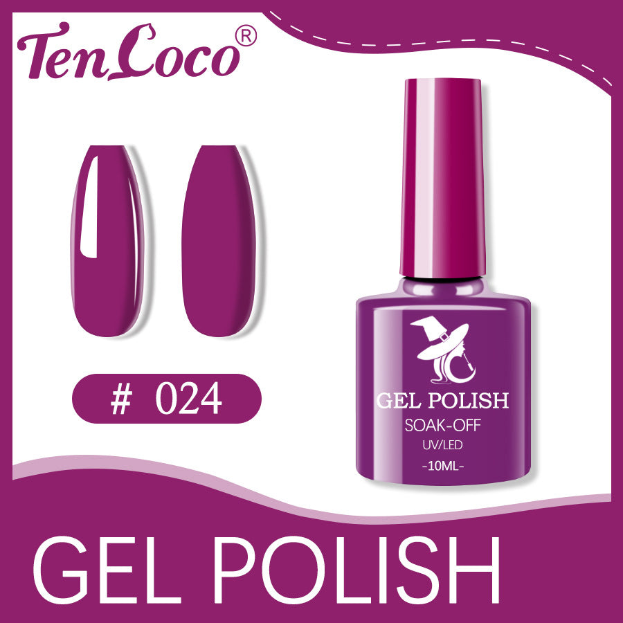 Cross-border popular 48-color UV phototherapy glue nail polish glue set nail color glue wholesale nail polish glue wholesale