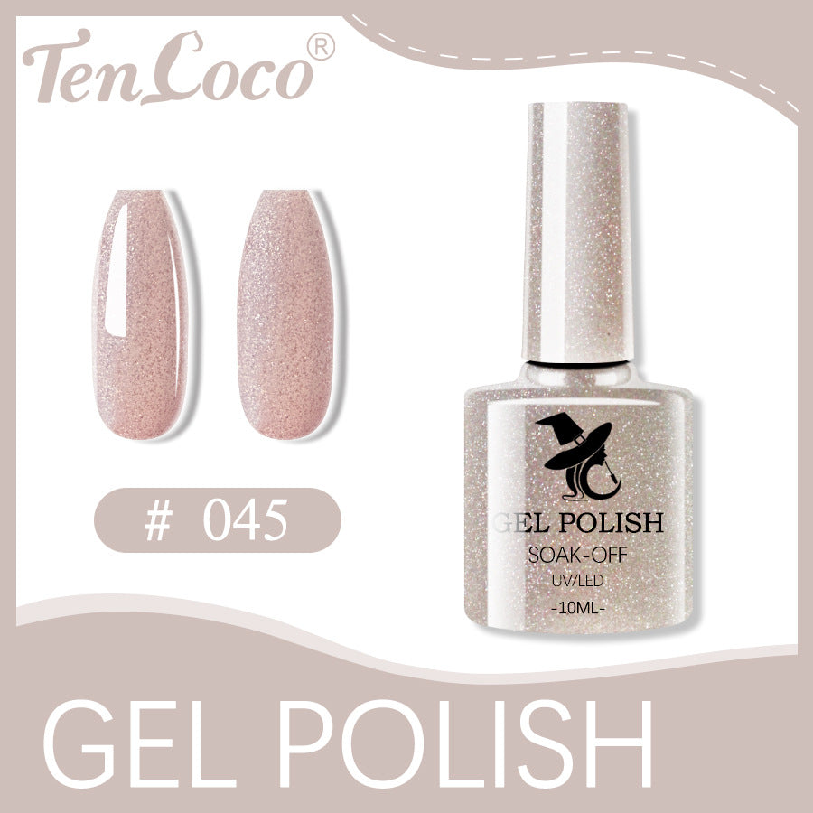 Cross-border popular 48-color UV phototherapy glue nail polish glue set nail color glue wholesale nail polish glue wholesale