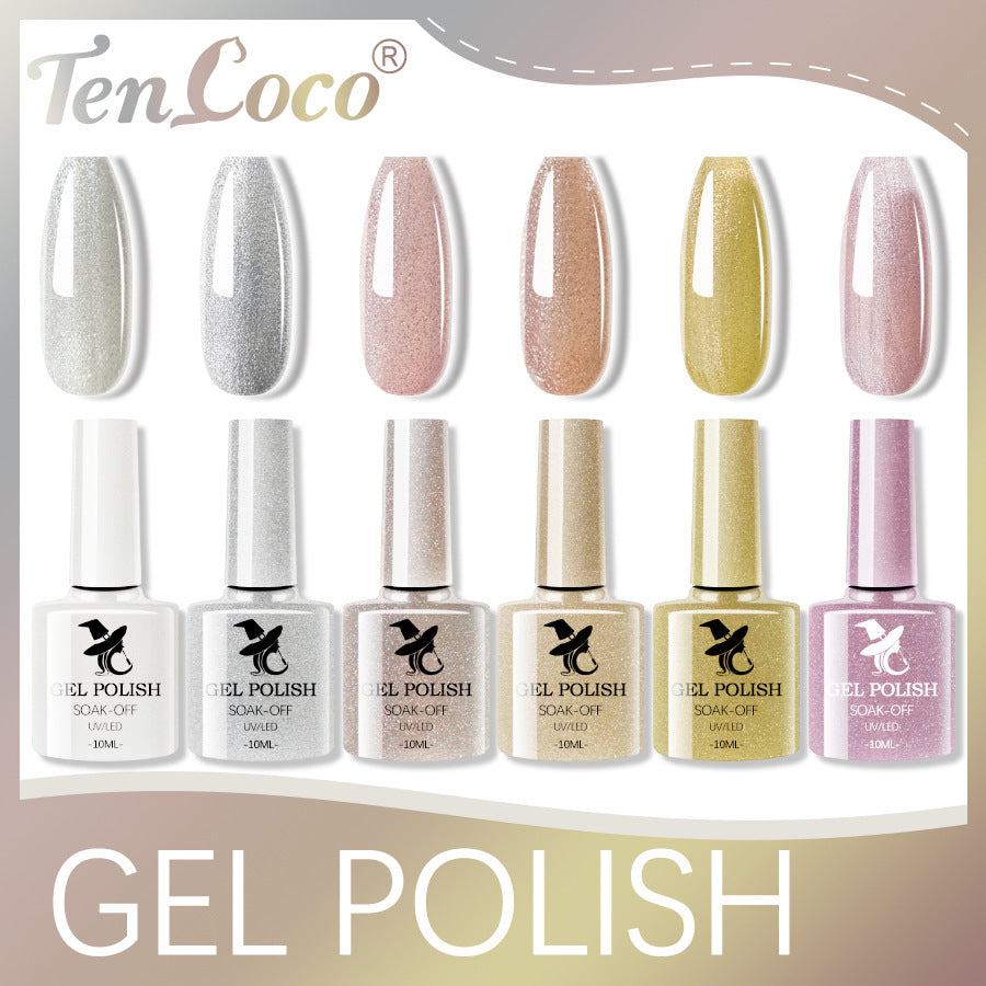 Cross-border popular 48-color UV phototherapy glue nail polish glue set nail color glue wholesale nail polish glue wholesale