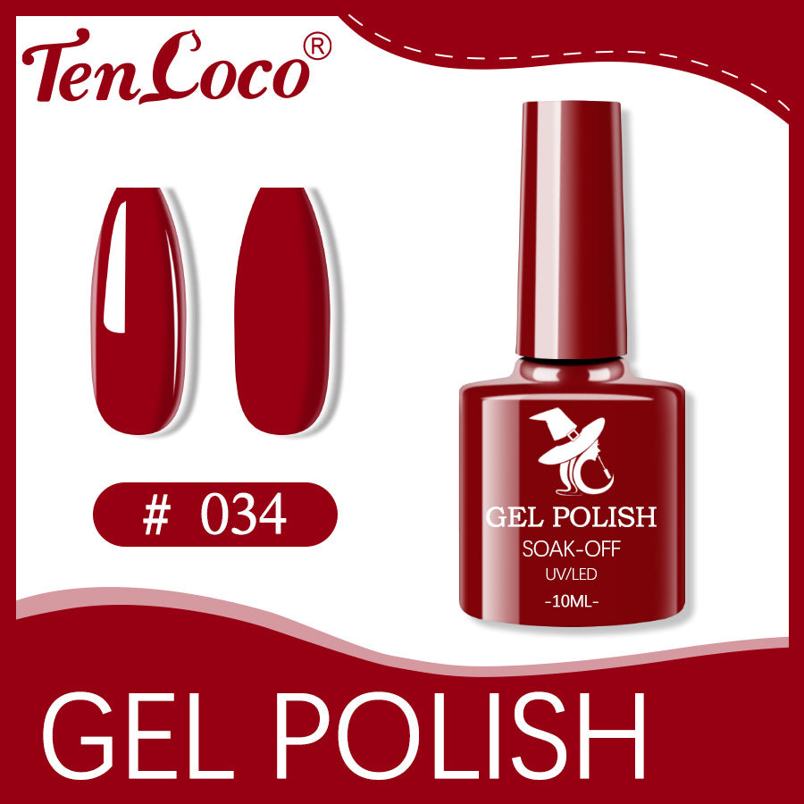 Cross-border popular 48-color UV phototherapy glue nail polish glue set nail color glue wholesale nail polish glue wholesale