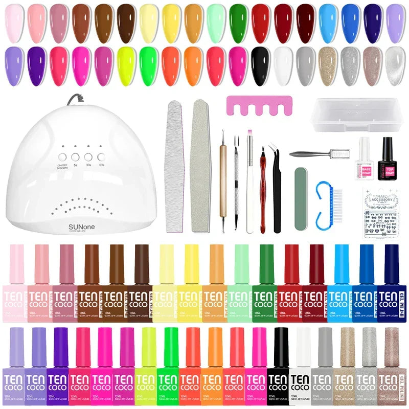 Tencoco gel polish color collection for August 2026 late-summer nail trends