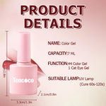 Tencoco 7 ml color gel polish bottle size and curing details