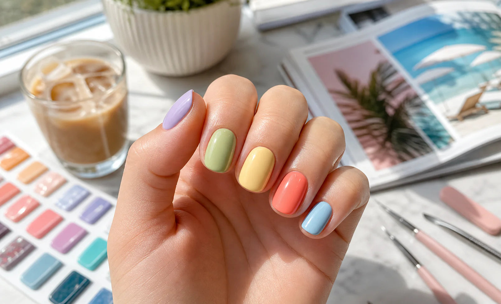Gel Nail Kit with UV Lamp – 51 Pcs with 35 Colors DIY Nail Kit for