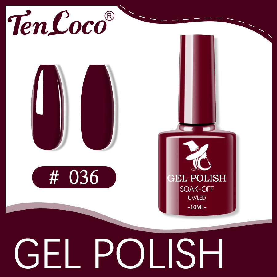 Cross-border popular 48-color UV phototherapy glue nail polish glue set nail color glue wholesale nail polish glue wholesale