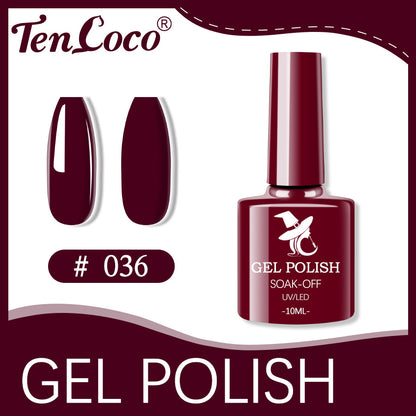 Cross-border popular 48-color UV phototherapy glue nail polish glue set nail color glue wholesale nail polish glue wholesale