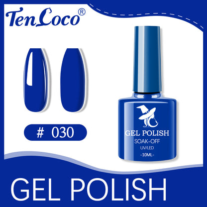 Cross-border popular 48-color UV phototherapy glue nail polish glue set nail color glue wholesale nail polish glue wholesale