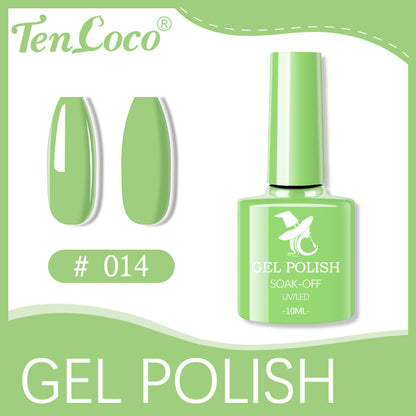 Cross-border popular 48-color UV phototherapy glue nail polish glue set nail color glue wholesale nail polish glue wholesale