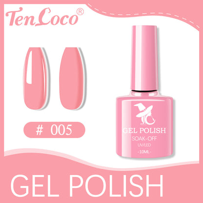 Cross-border popular 48-color UV phototherapy glue nail polish glue set nail color glue wholesale nail polish glue wholesale