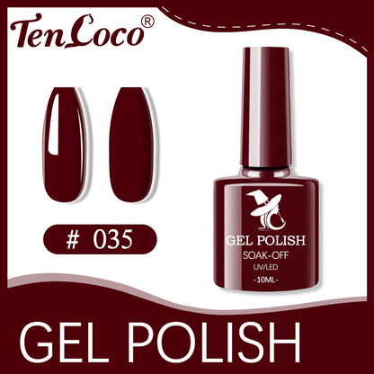 Cross-border popular 48-color UV phototherapy glue nail polish glue set nail color glue wholesale nail polish glue wholesale