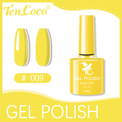 Cross-border popular 48-color UV phototherapy glue nail polish glue set nail color glue wholesale nail polish glue wholesale