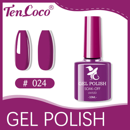 Cross-border popular 48-color UV phototherapy glue nail polish glue set nail color glue wholesale nail polish glue wholesale