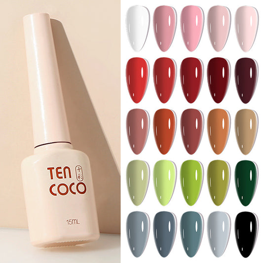 2024 new 60-color 15ML phototherapy nail polish glue, special color glue for nail salons, nail polish glue wholesale full set