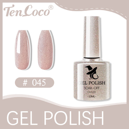 Cross-border popular 48-color UV phototherapy glue nail polish glue set nail color glue wholesale nail polish glue wholesale