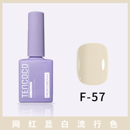 TENCOCO84 color 12ML nail salon a complete set of solid color sequins phototherapy nail polish nail polish glue color glue