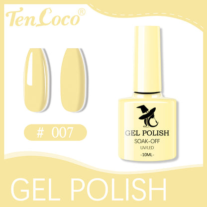 Cross-border popular 48-color UV phototherapy glue nail polish glue set nail color glue wholesale nail polish glue wholesale