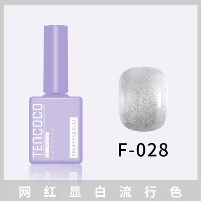 TENCOCO84 color 12ML nail salon a complete set of solid color sequins phototherapy nail polish nail polish glue color glue