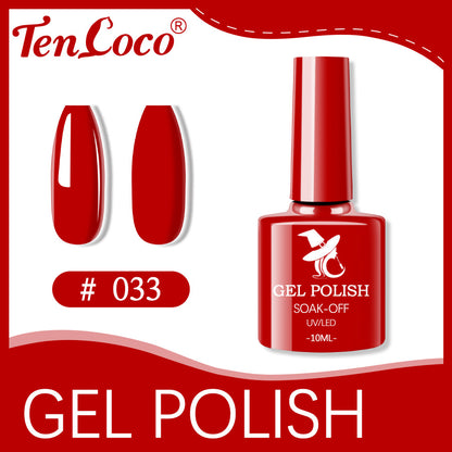 Cross-border popular 48-color UV phototherapy glue nail polish glue set nail color glue wholesale nail polish glue wholesale