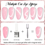 	Tencoco 35 color DIY nail kit with crystal cat eye gel and curing lamp