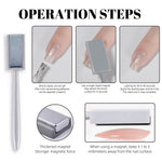 Tencoco clean girl nude gel nail set with crystal shimmer finish