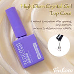 Tencoco gel polish top coat for scratch-resistant nail shine