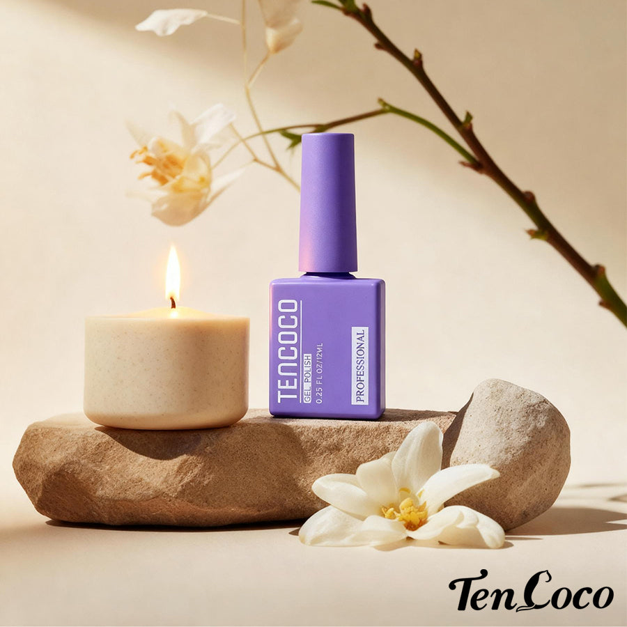 Tencoco glossy no wipe top gel for sealing nail art designs