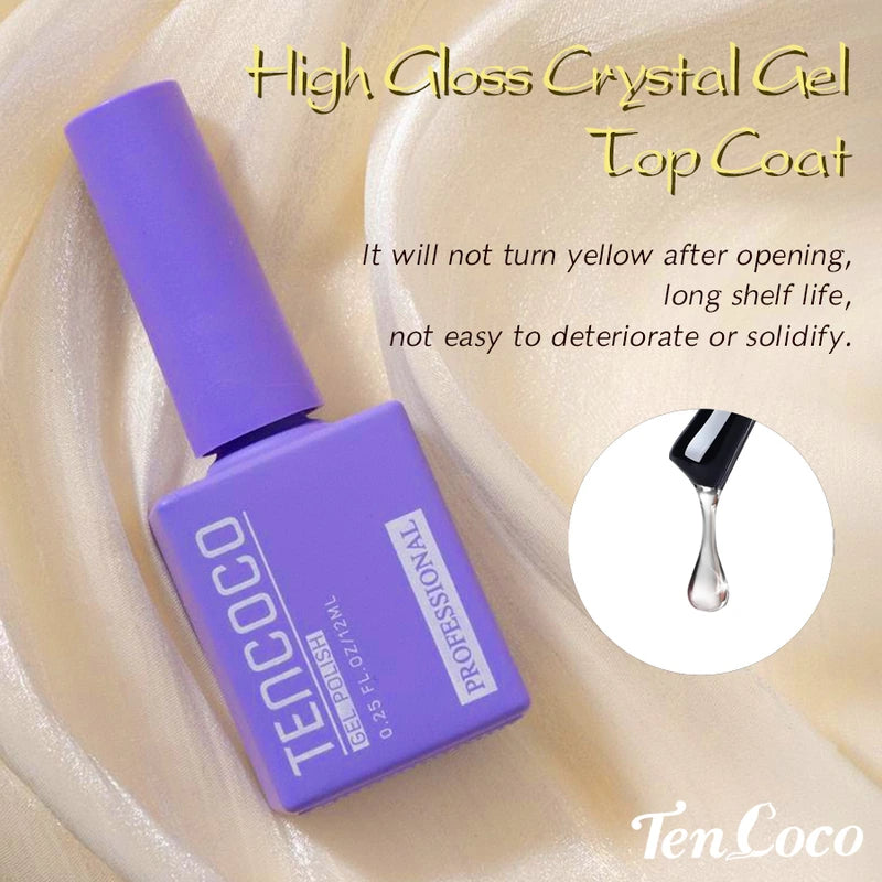 Gel Nail Top Coat – No Wipe High Gloss 12ml Anti-Scratch for Long-Lasting Shine