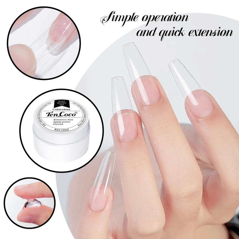 Tencoco quick nail extension application