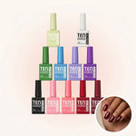 Gel Nail Kit – 12 Colors 12ml with Crystal Cat Eye for DIY Nails