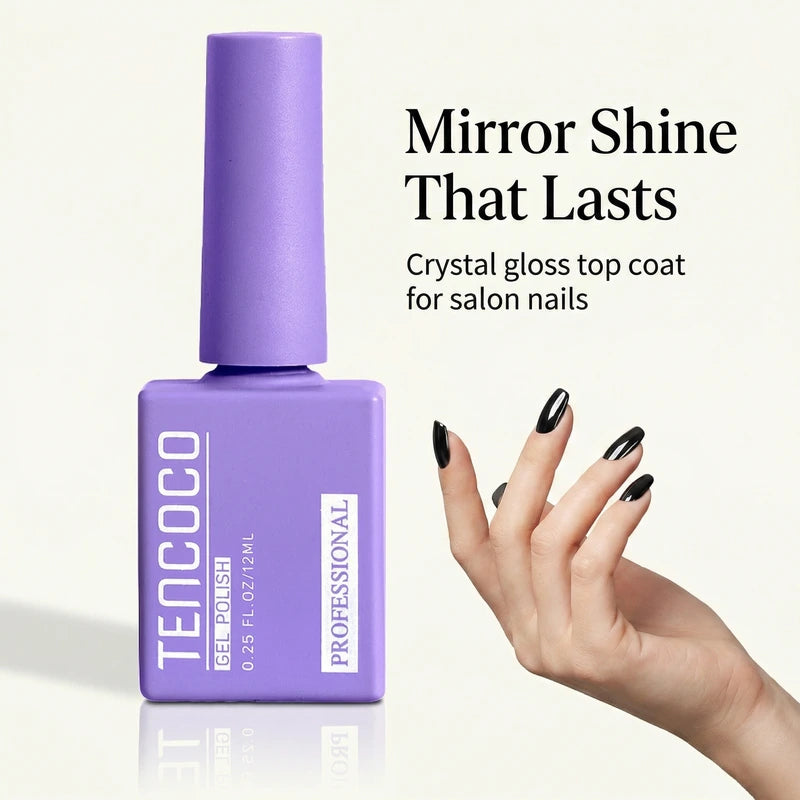 Gel Nail Top Coat – No Wipe High Gloss 12ml Anti-Scratch for Long-Lasting Shine