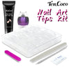 Tencoco soft solid nail tips gel kit