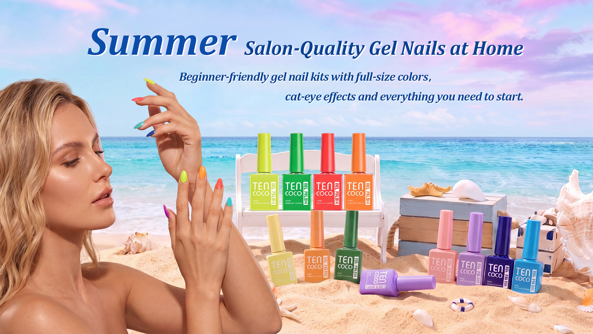 Tencoco gel nail polish kit